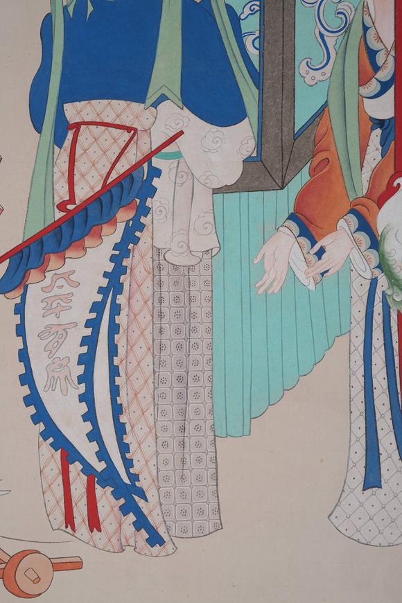 弘楊株式會(huì)社張大千紙本仕女圖畫