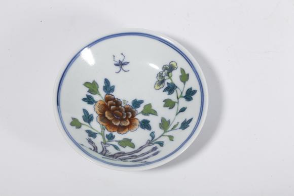 弘楊株式會(huì)社粉彩花卉紋碟（一對(duì)）