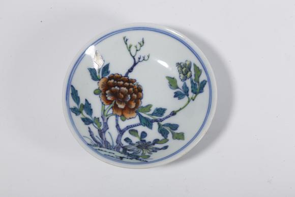 弘楊株式會(huì)社粉彩花卉紋碟（一對(duì)）