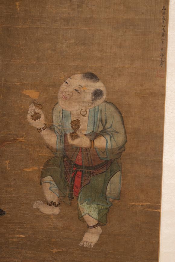 上海雅藏夏厚 教子圖