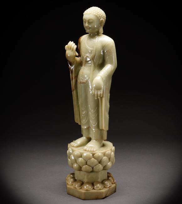 吉本株式會(huì)社明以前 和田玉佛造像