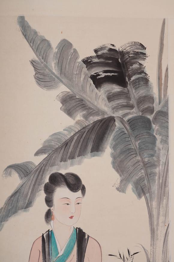 Cascade'sZhang Daqian's Banana Lady Map | 張大千 芭蕉仕女圖