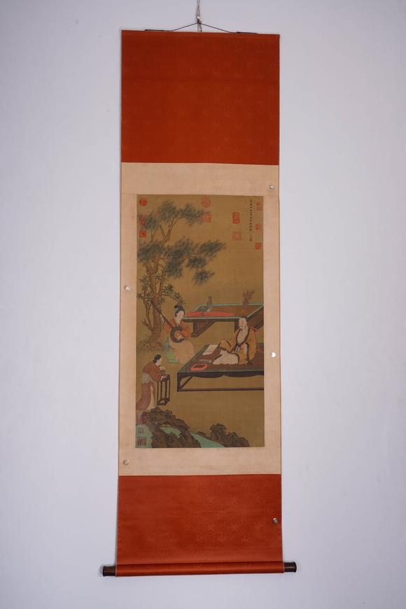 Cascade'sWen Zhiming's listening chart | 文徵明 聽琴圖