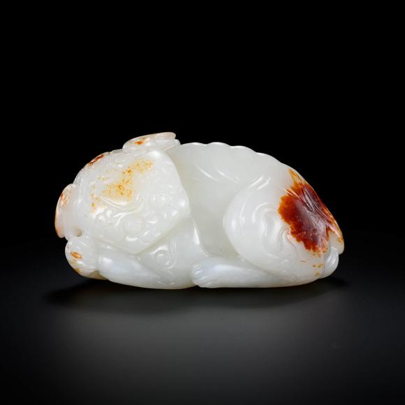 Cascade'sQing Bai Yu hong pi Rui beast | 清 白玉紅皮瑞獸