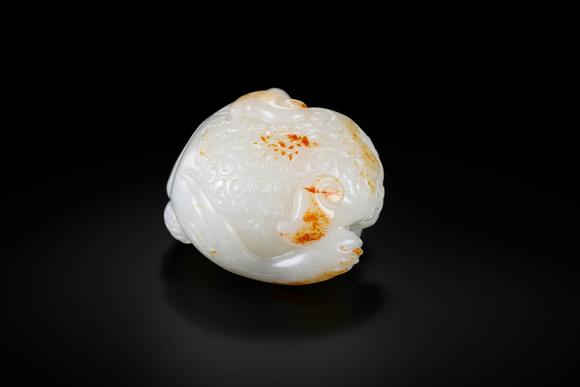 Cascade'sQing Bai Yu hong pi Rui beast | 清 白玉紅皮瑞獸