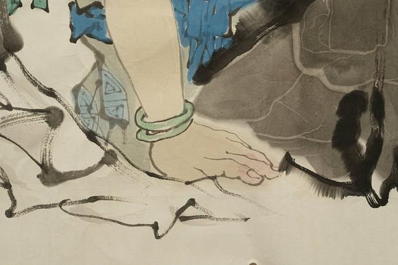 京都祇園會拍賣范曾 人物圖 紙本鏡心