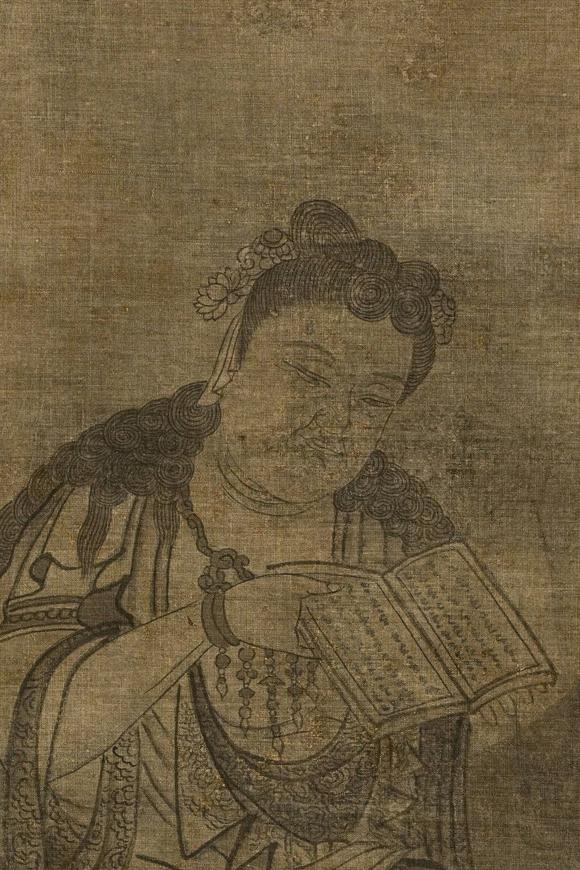 京都祇園會拍賣元代 華嚴三圣圖三幅 絹本掛軸 日本古裂裝裱 日本桐箱附