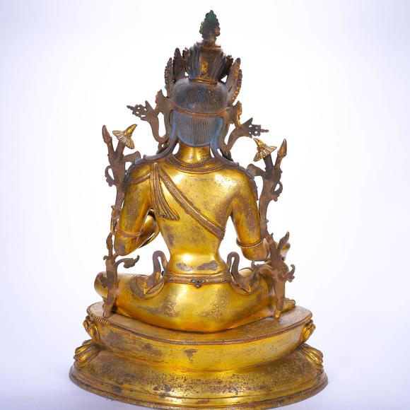 Eden Fine Antiques Galleries LLCA CHINESE GILT BRONZE TARA SCULPTURE