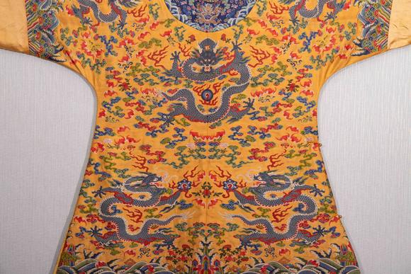 Eden Fine Antiques Galleries LLCA CHINESE KESI WOVEN IMPERIAL DRAGON ROBE