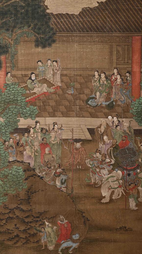 Eden Fine Antiques Galleries LLCCA 1332 LIU GUANDAO IMMORTAL SCROLL PAINTING