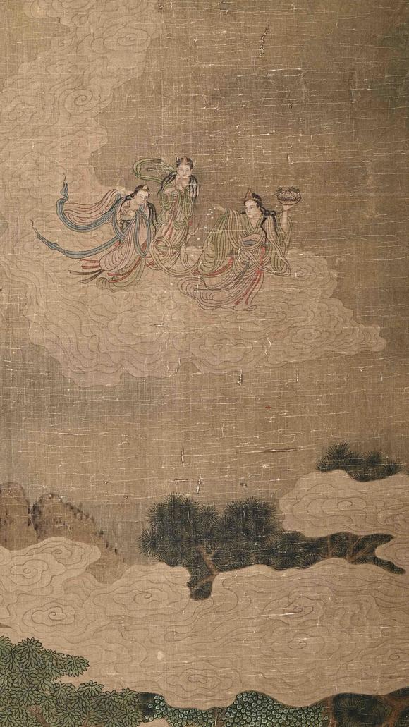 Eden Fine Antiques Galleries LLCCA 1332 LIU GUANDAO IMMORTAL SCROLL PAINTING