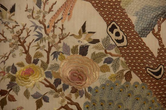Eden Fine Antiques Galleries LLCA SET OF CHINESE BIRD AND FLOWER EMBROIDERY PANELS