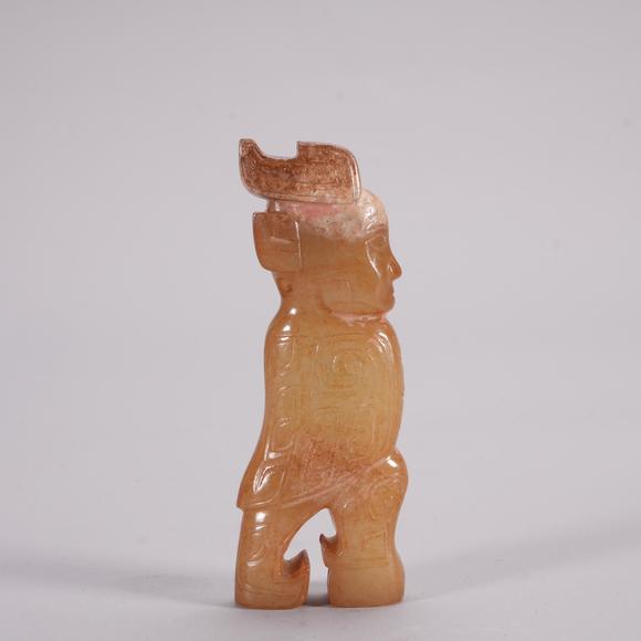 Eden Fine Antiques Galleries LLCA CHINESE ARCHAIC JADE HUMAN FIGURE