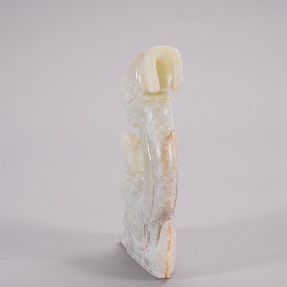 Eden Fine Antiques Galleries LLCA CHINESE ARCHAIC CARVED JADE FIGURE