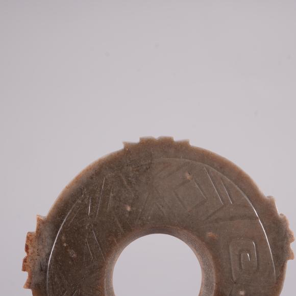 Eden Fine Antiques Galleries LLCA CHINESE CARVED DRAGON JADE BI DISC