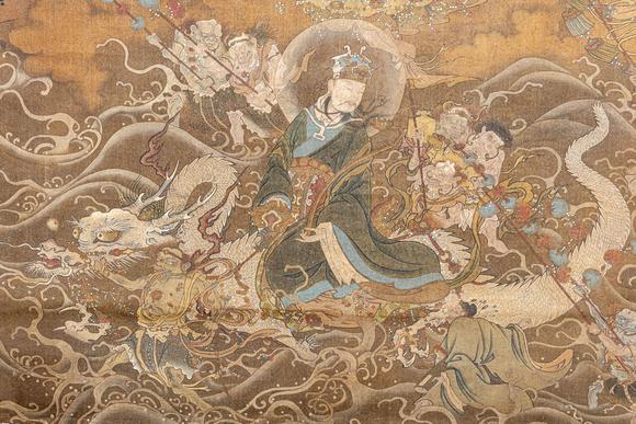 大阪美術商會明 佚名 三官朝元圖