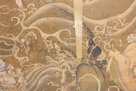 大阪美術(shù)商會(huì)明 佚名 三官朝元圖