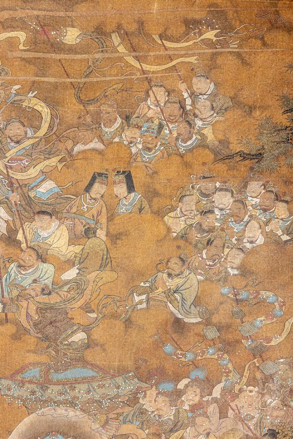 大阪美術(shù)商會(huì)明 佚名 三官朝元圖