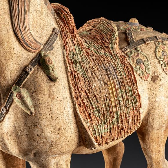 大阪美術(shù)商會(huì)唐 彩繪陶馬