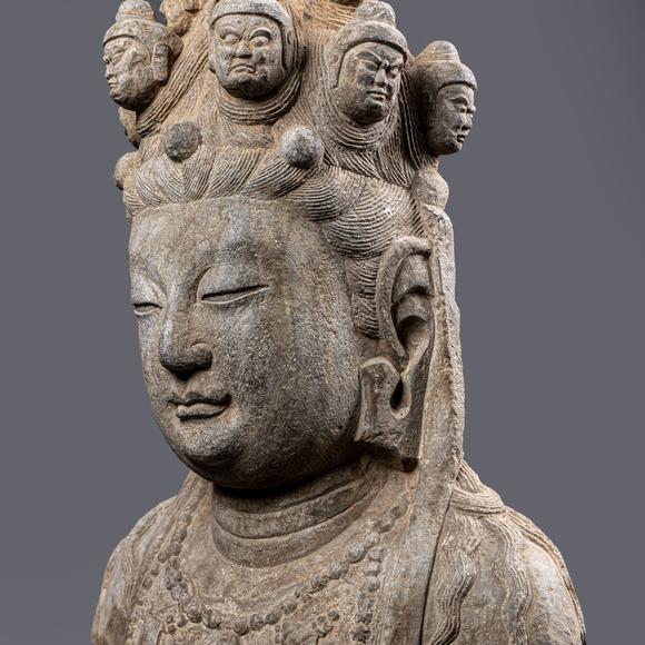 大阪美術(shù)商會(huì)唐 十一面觀音半身像