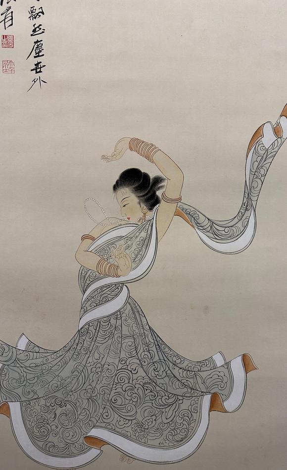 東京國際拍賣張大千 仕女