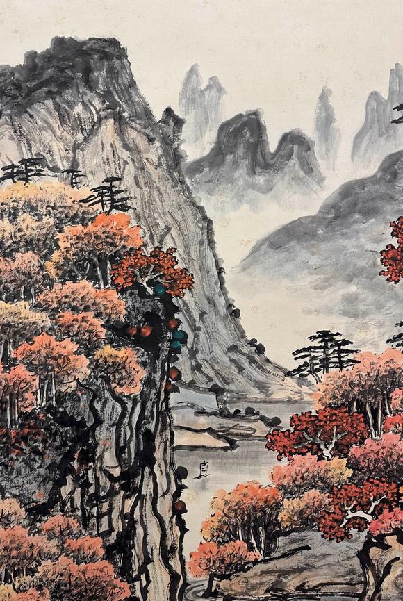 東京國際拍賣關山月 山水