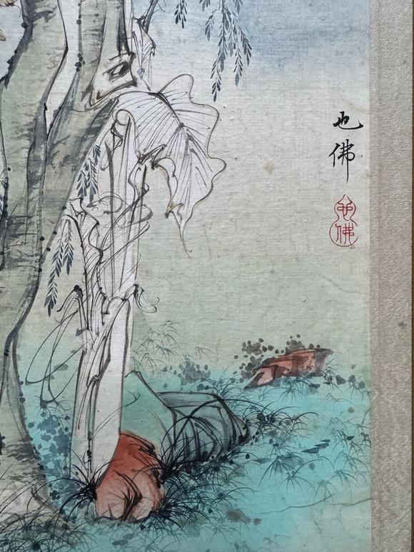 日本松町古美胡也佛 仕女蕩秋千