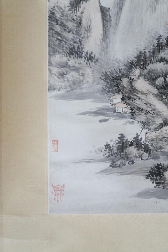 揚州正德吳琴木 山水