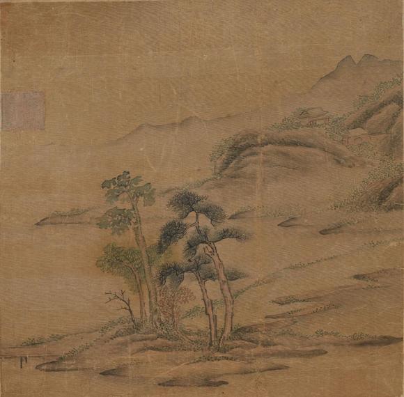 揚州正德佚名 山水