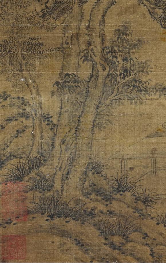 日本松町古美蘇軾 松林秋亭圖