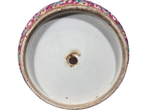 誠璽拍賣清 粉彩耄耋圖花盆一對(duì)