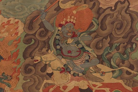 日本東海名古屋清乾隆 緙絲班禪唐卡