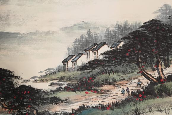 千美會(huì)黎雄才紙本山水圖畫(huà)