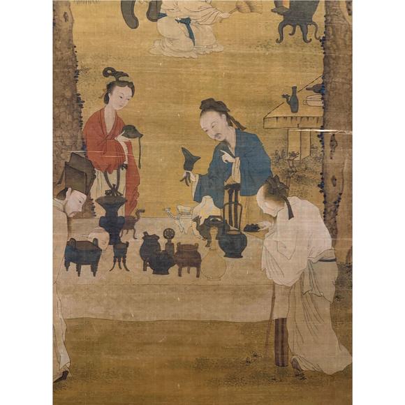 鐮倉美術劉松年 賞古圖
