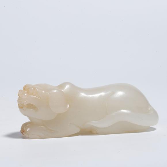 弘楊株式會社和田玉雕獸形擺件