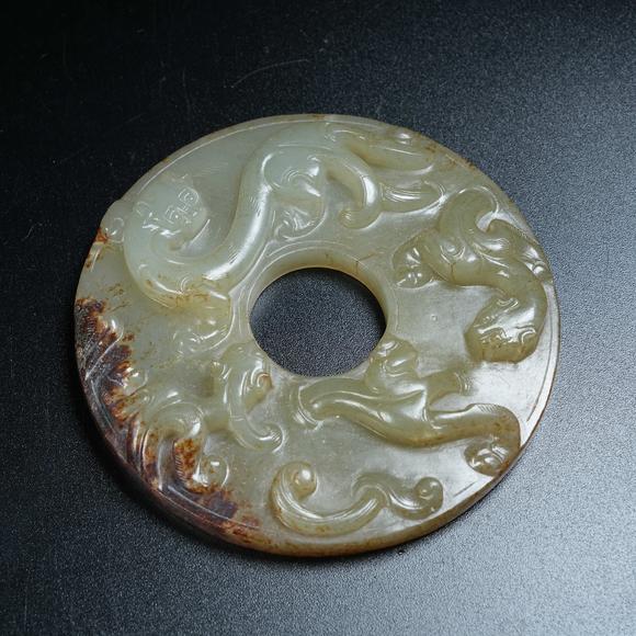 弘楊株式會(huì)社高古玉螭龍璧