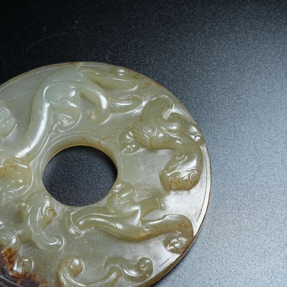 弘楊株式會(huì)社高古玉螭龍璧