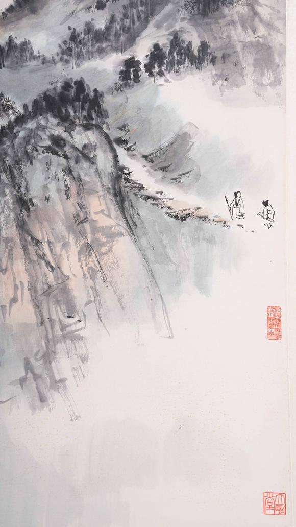 弘楊株式會(huì)社張大千紙本山水圖畫