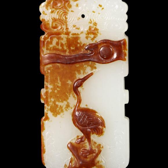 鐮倉(cāng)美術(shù)清 和田白玉籽料一品當(dāng)朝牌