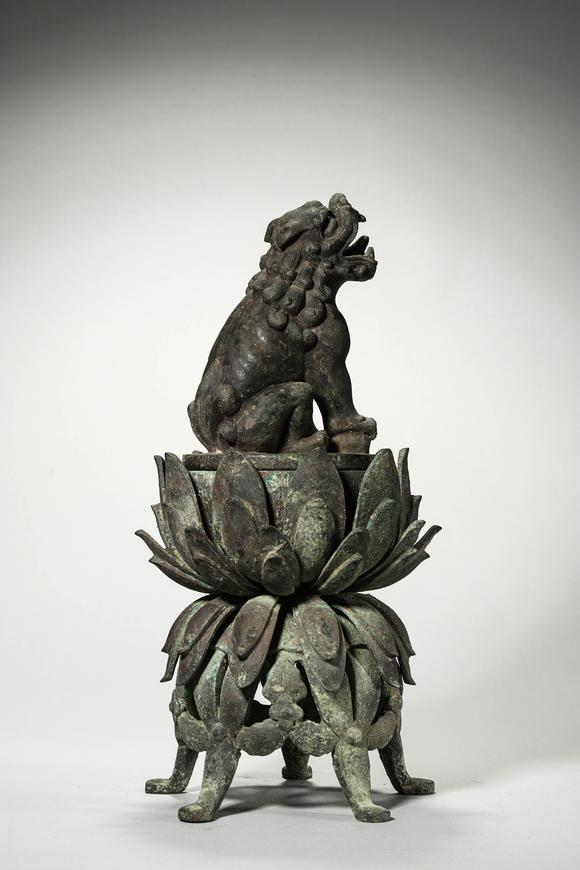 鐮倉(cāng)美術(shù)明以前 銅獅子香薰