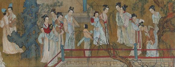 日本松町古美周文矩 傾國(guó)之色百美圖卷
