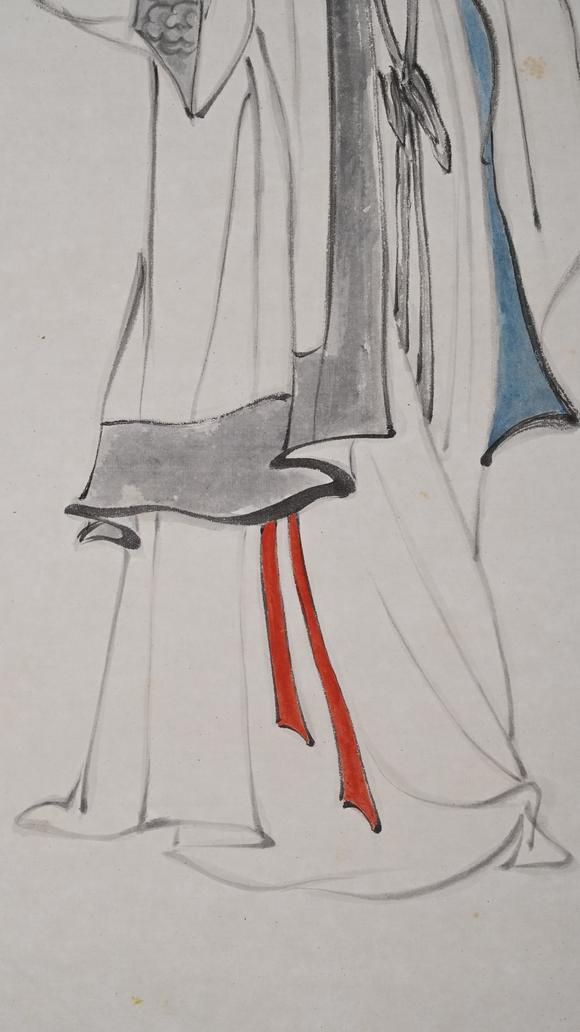 日本松町古美張大千 南國(guó)佳人圖