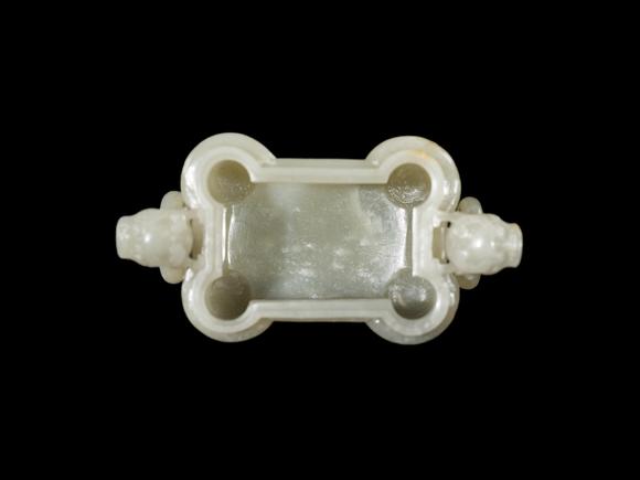 Galerie ZackeA PALE CELADON JADE ‘TULU’ VESSEL AND COVER, CHINA, QIANLONG PERIOD (1736-1795)