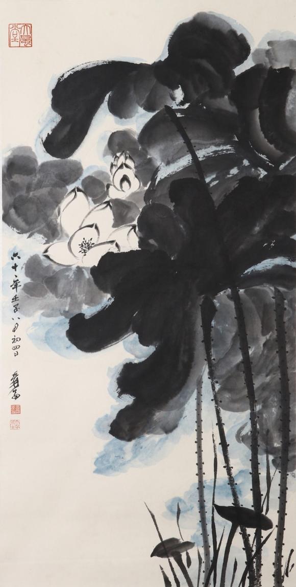 You Need  張大千  水墨荷花 
