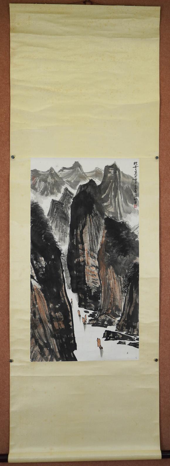 珠穆朗瑪亞明 山水