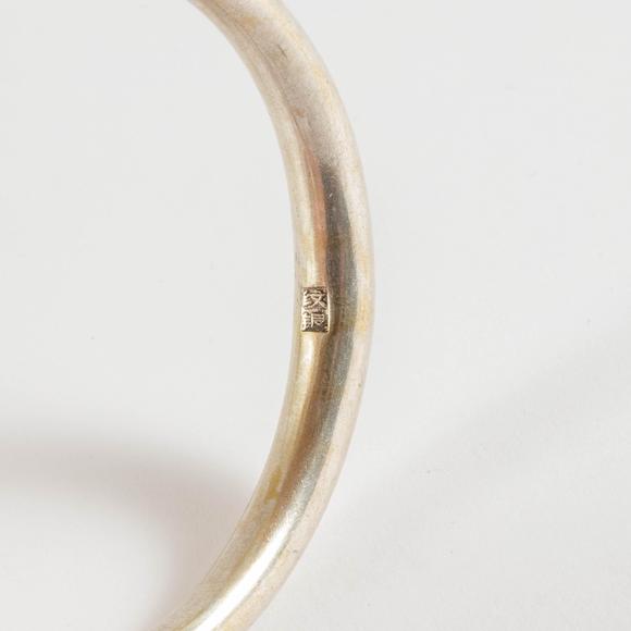 Waddington'sA Chinese Silver Bangle, Wenyin Mark, 20th Century, 民國 中國銀鐲