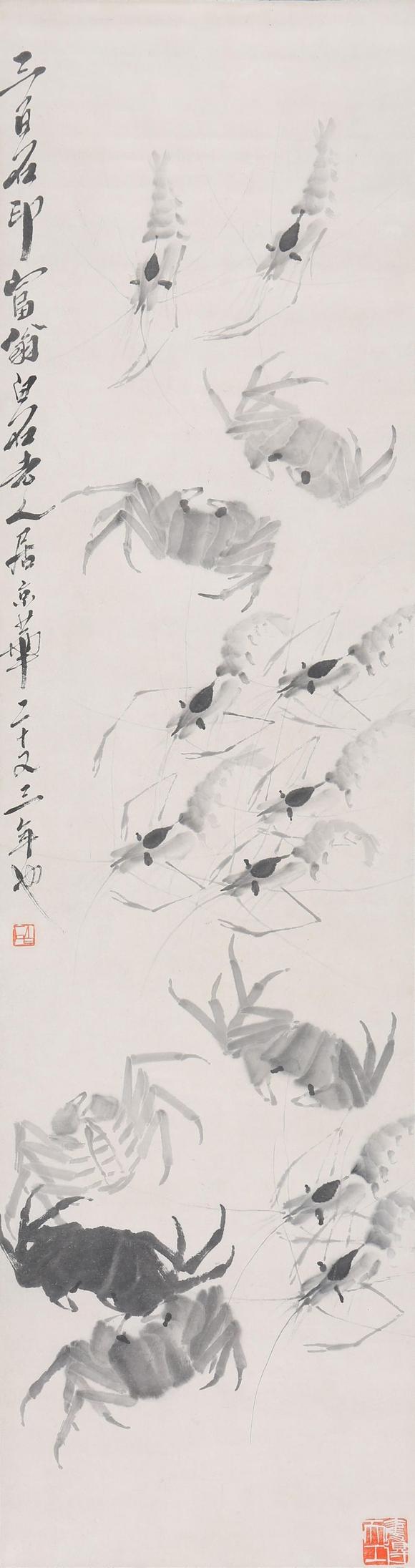 東京SAKURA拍賣（東京櫻花拍賣）齊白石 蝦螃蟹