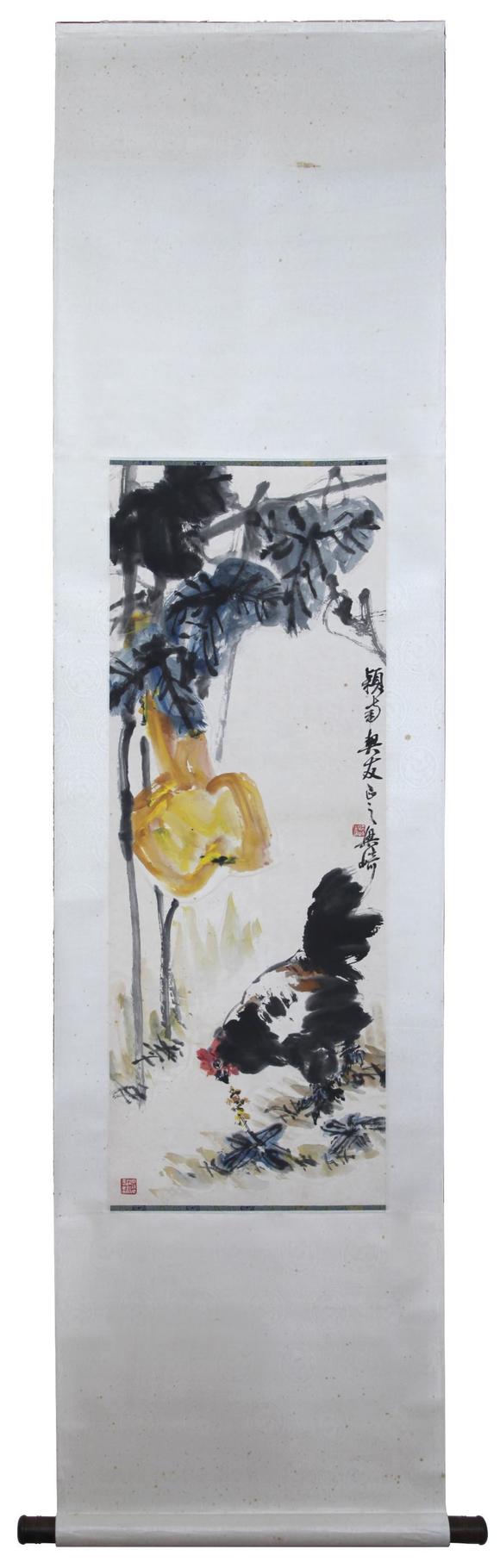 東京SAKURA拍賣（東京櫻花拍賣）梁崎 福祿大吉 周穎南上款