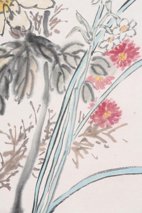 東京SAKURA拍賣（東京櫻花拍賣）黃賓虹 花卉