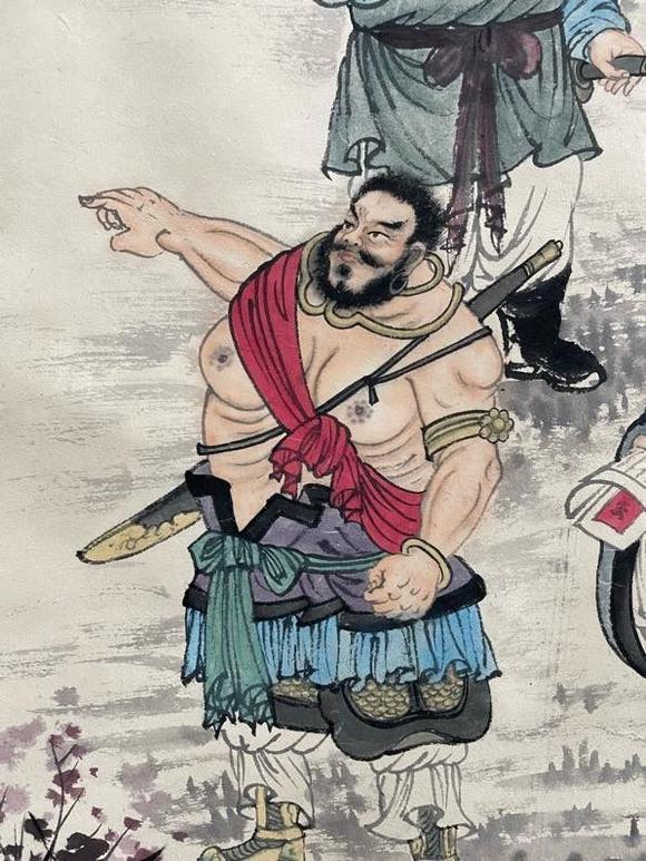 日本松町古美傅抱石 人物圖